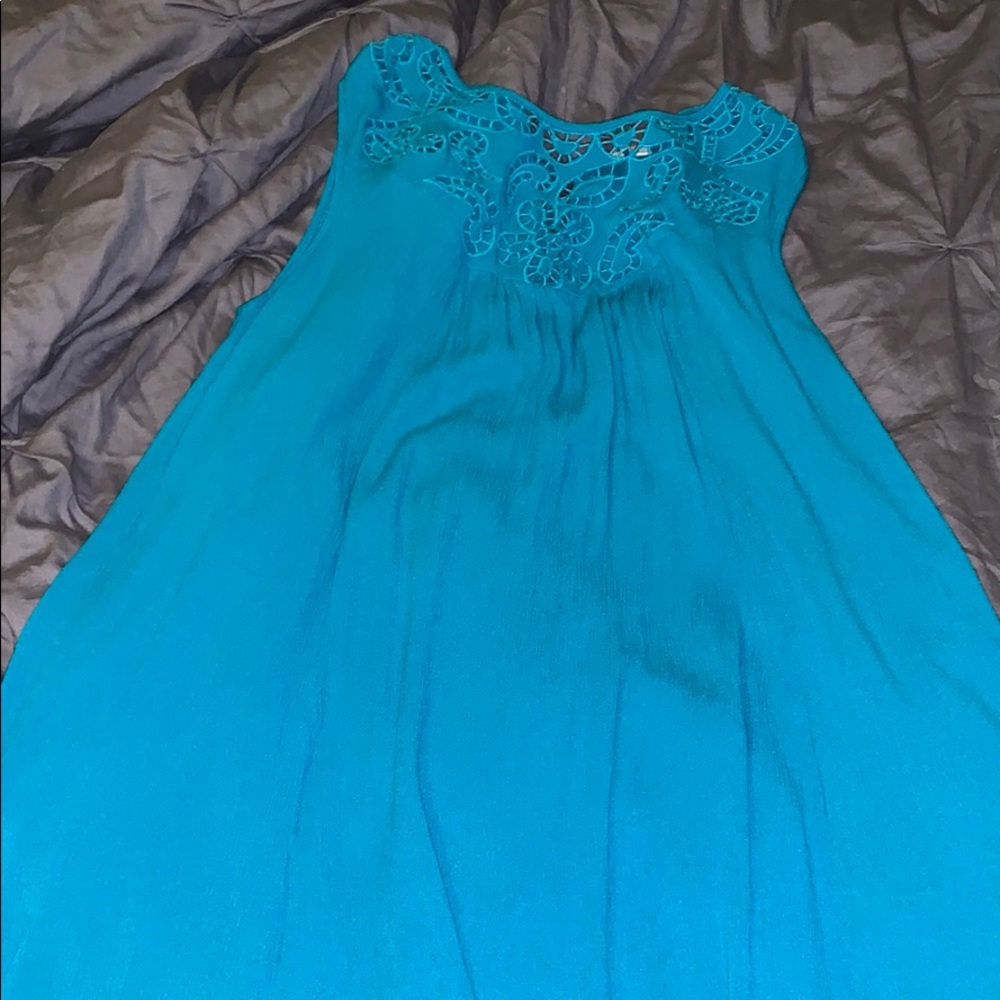 turquoise dress!!